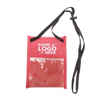 Non-woven Necklace Badge Holder with Transparent Window